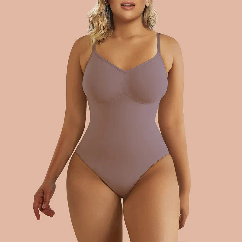 Tummy Control Shapewear Adjustable Straps Seamless Thong Body Shaper