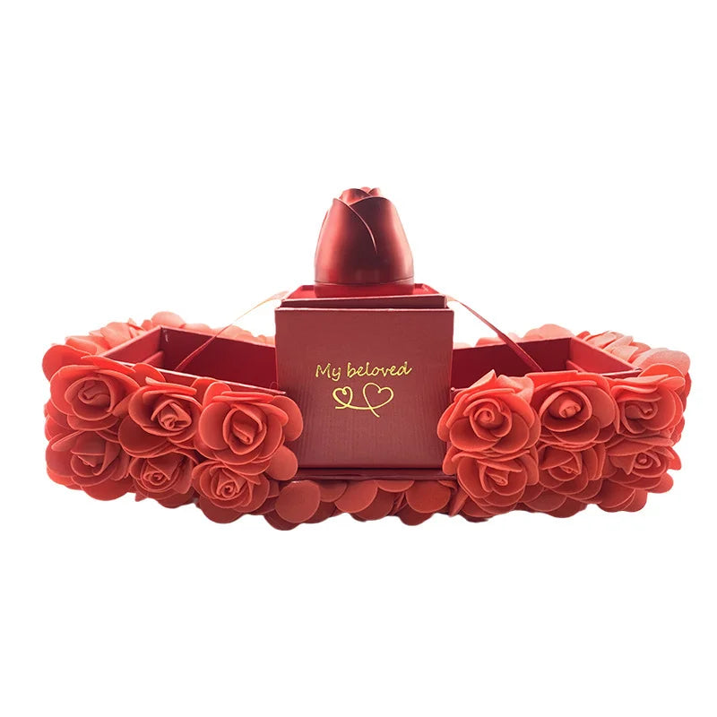 Elegant Rose Jewelry Box- Perfect for Valentine's Gift