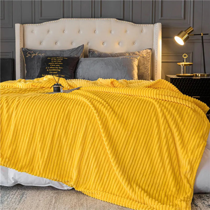Double-sided Milk Velvet Bed All Season Blanket