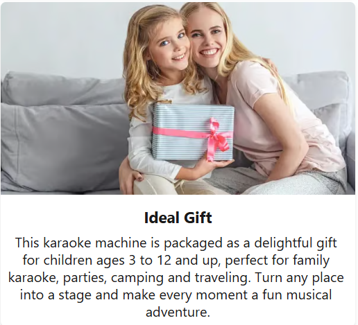 MINI KARAOKE SPEAKER WITH 2 WIRELESS REMOTES
