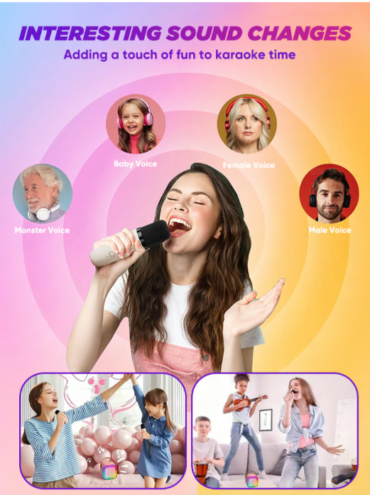 MINI KARAOKE SPEAKER WITH 2 WIRELESS REMOTES