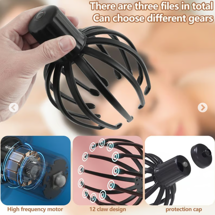 12 Heads Vibrating Head Massager