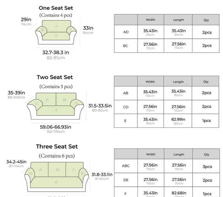 Cotton Plaid Anti-Scratch Sofa Cover