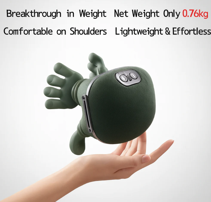 3D Deep-Kneading Neck, Shoulder & Back Massager | Full Body Massage | Reduce Muscle Tention and Stiffness