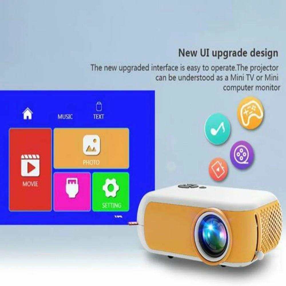 Mini Car and Home Projector Full HD 1920 x 1080 Resolutions