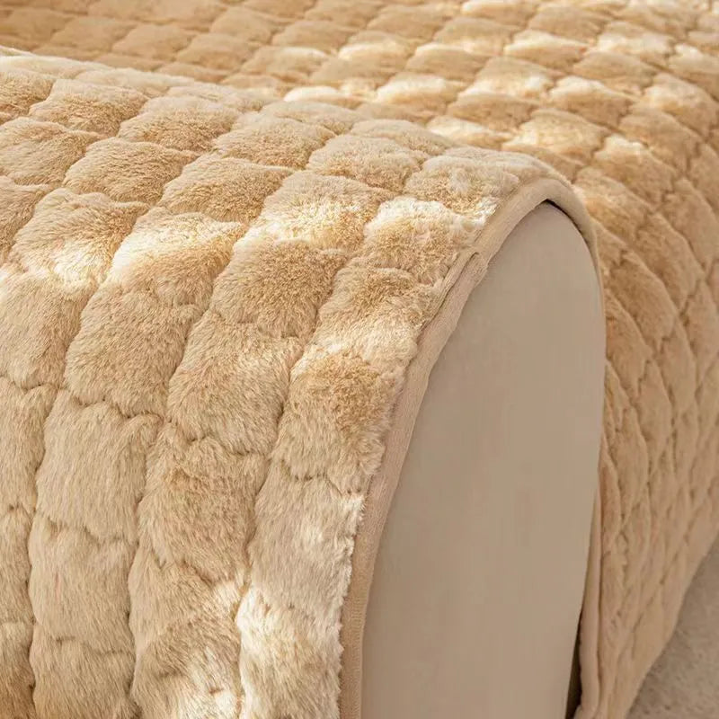 Biscuit Feel Plush Soft Non-Slip Sofa Cover