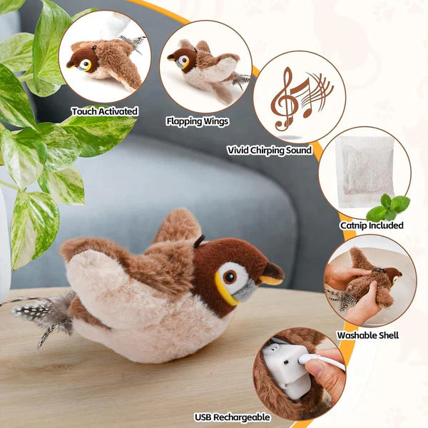 Interactive Chirping Bird Pet Toy -🔥 Last Day 35% OFF