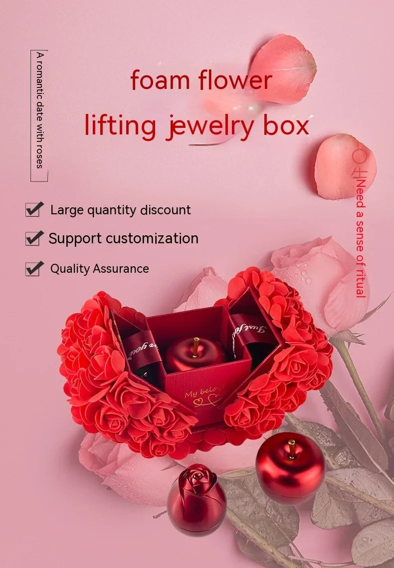 Elegant Rose Jewelry Box- Perfect for Valentine's Gift
