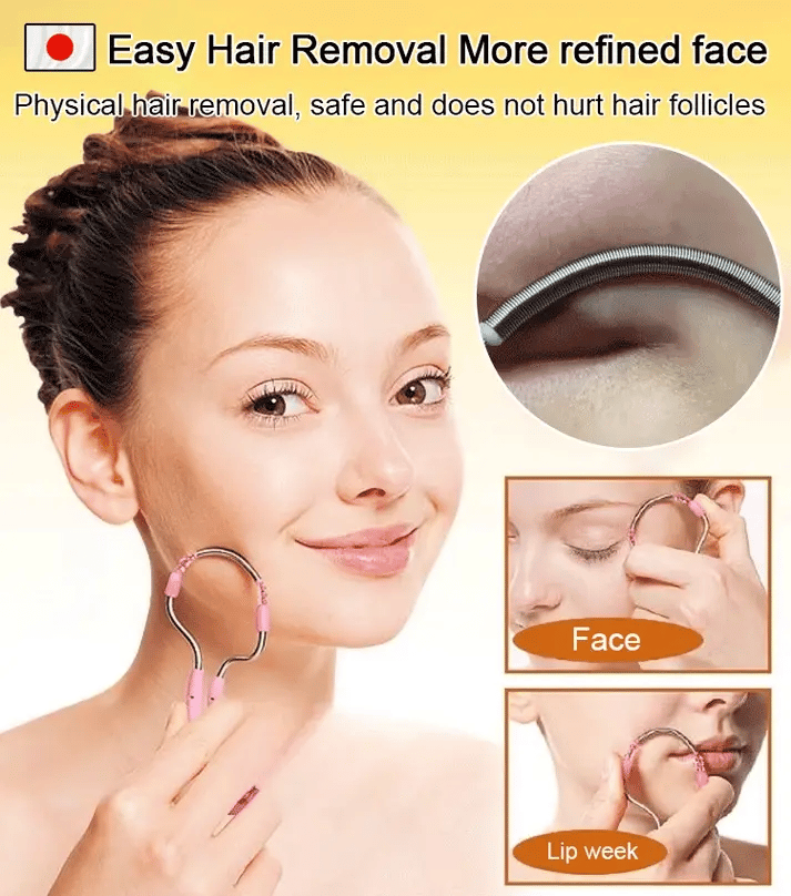 Japanese Painless Facial Hair Remover | Smooth & Effortless Hair Removal Tool for Women