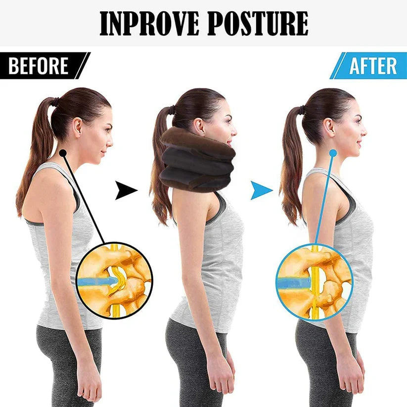 INFLATABLE ADJUSTABLE CERVICAL NECK STRETCHER