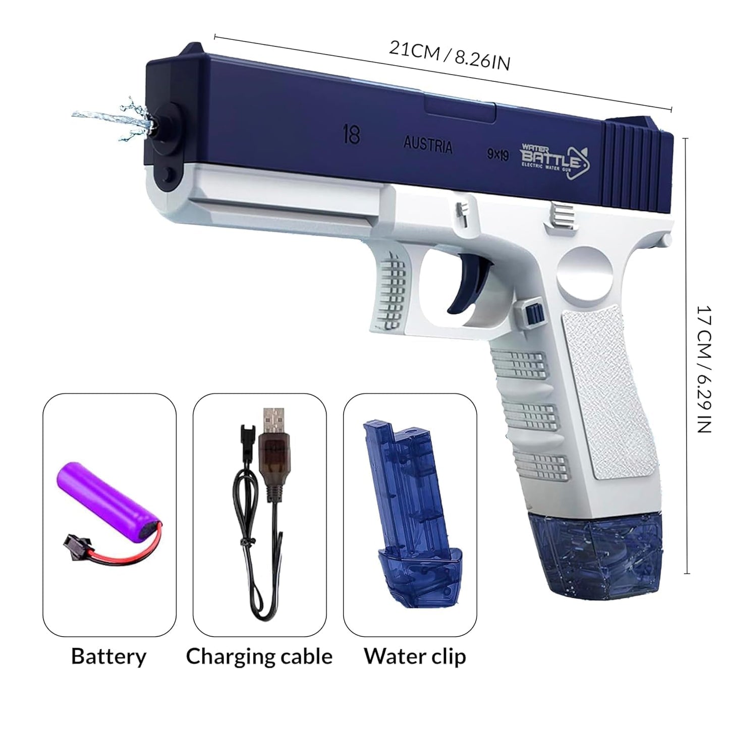 Rechargeable Electric Water Toy Gun -Best Holi Water Gun