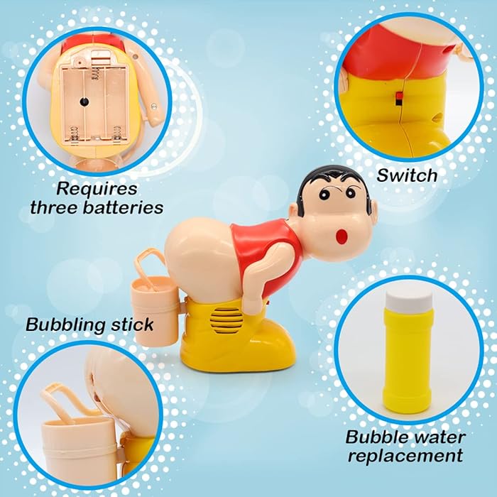 Shin-chan Bubble Blowing Machin Toy