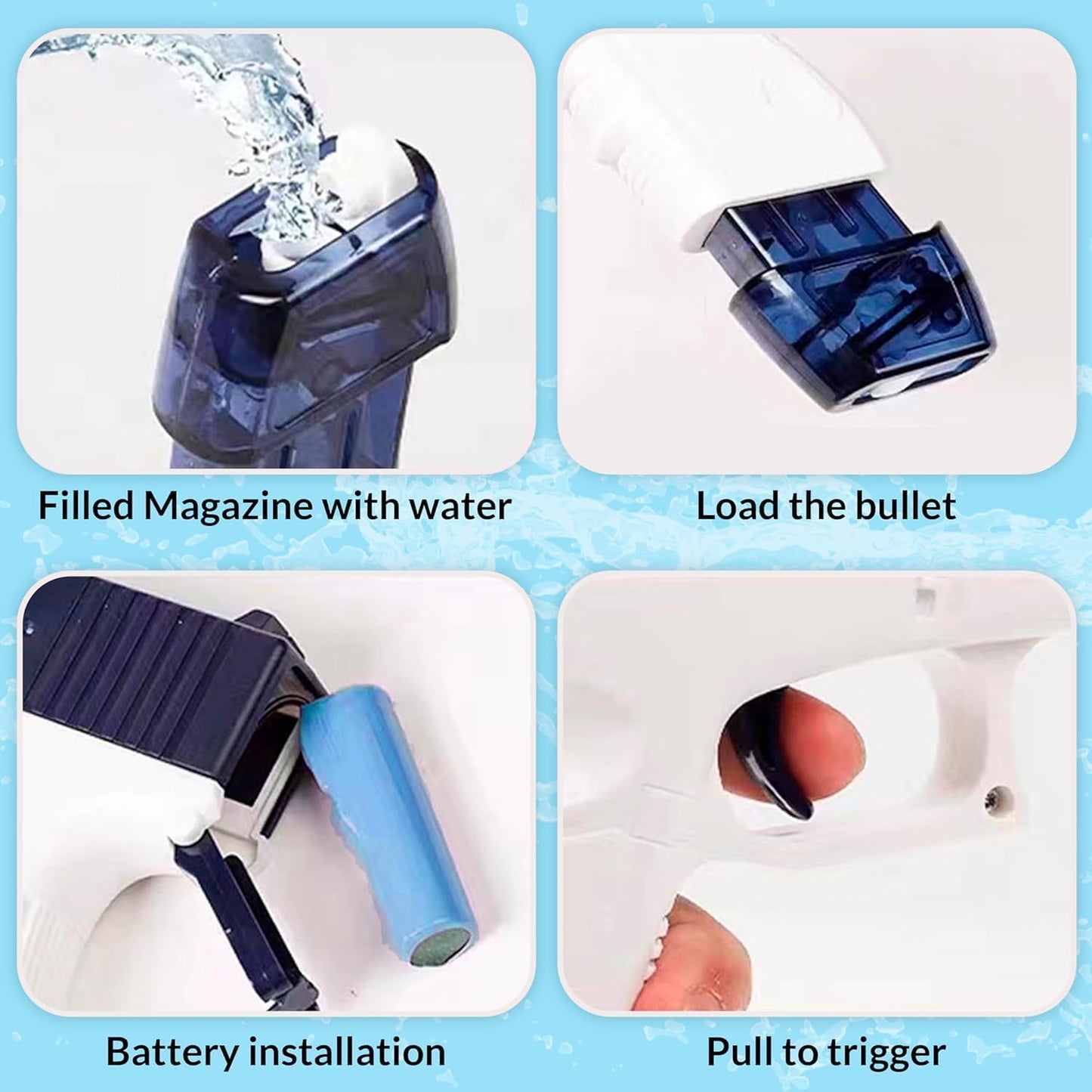 Rechargeable Electric Water Toy Gun -Best Holi Water Gun