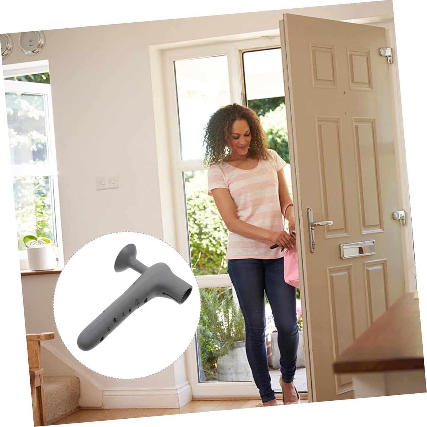 Silicone Door Handle Cover with Suction Cup- Set of 3/6