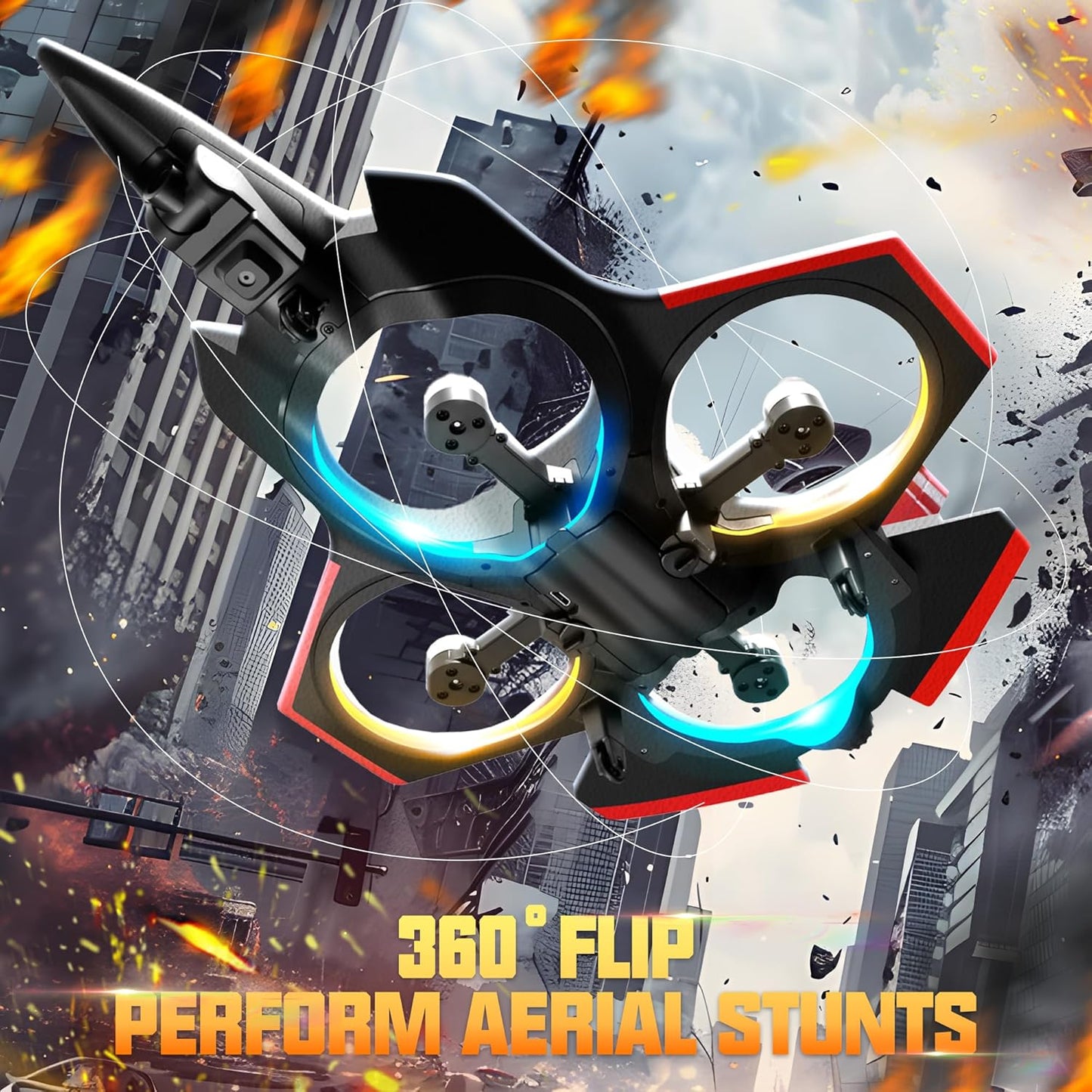 RC Flying Stunt Fighter Jet Drone| 360° Flip Fighter Jet Toy | Gravity Sensing | Stunt Roll | Best Gift