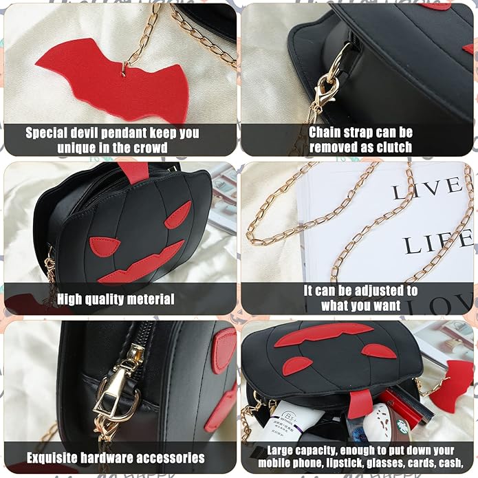 Halloween Pumpkin Crossbody Bag