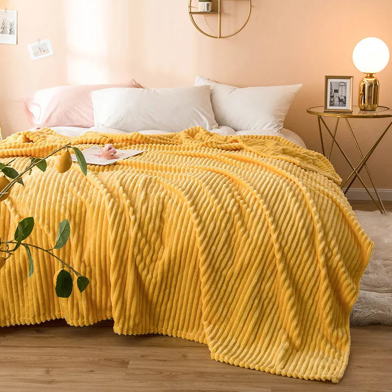 Double-sided Milk Velvet Bed All Season Blanket