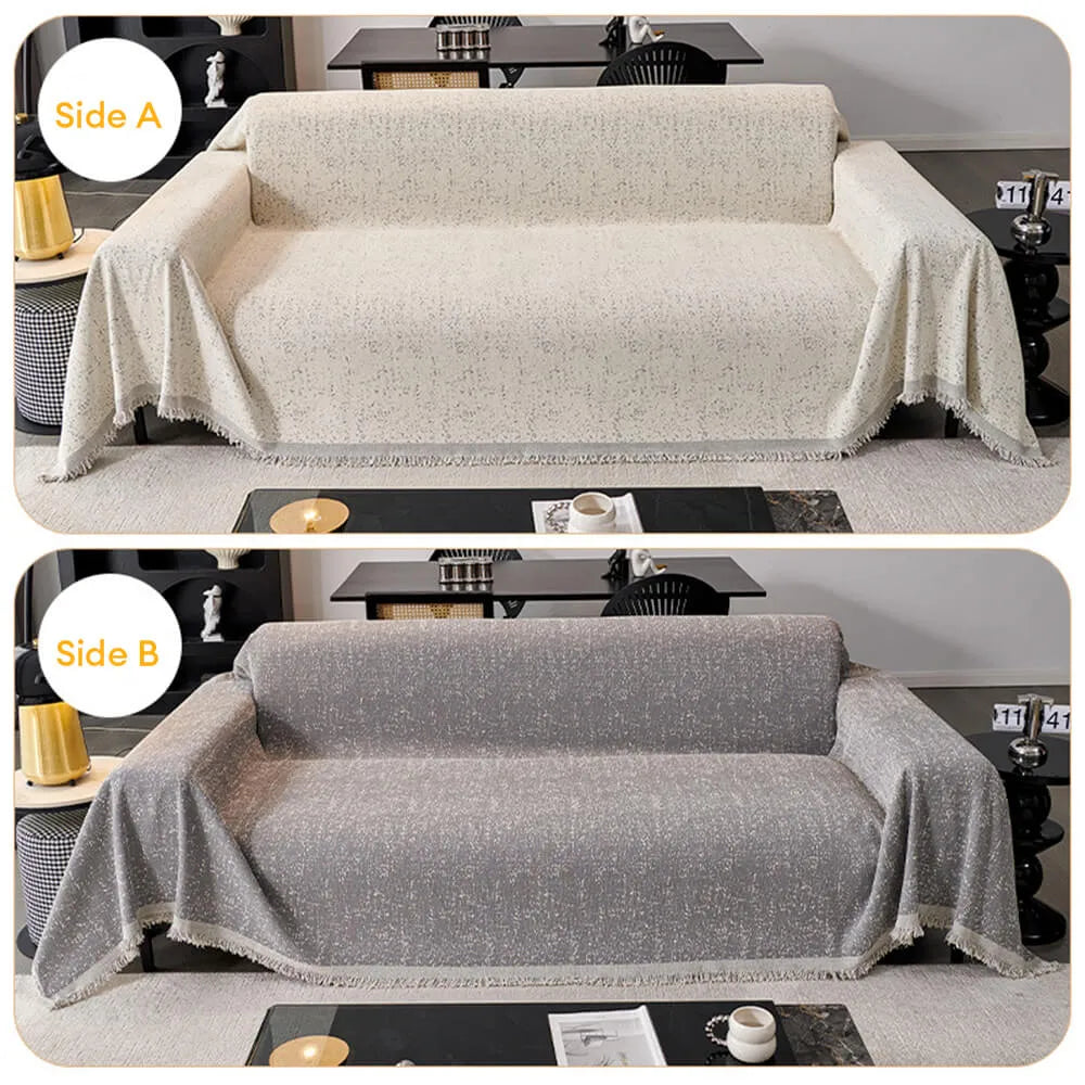 Modern 2 Side Chenille Anti-Cat Scratch Sofa Cover