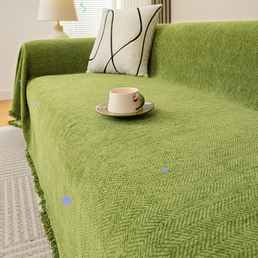 Universal Herringbone Chenille Sofa Towel