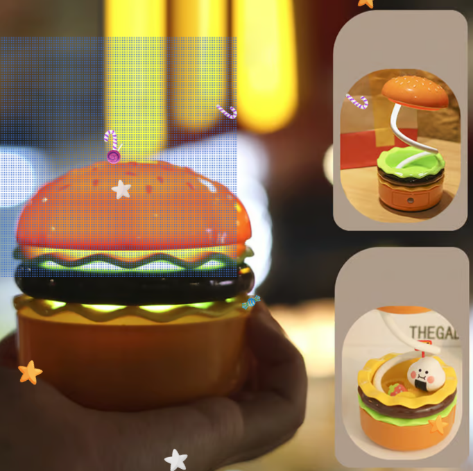 Bright Burger Lamp🍔🍔