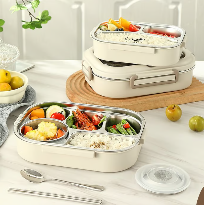 Microwaveable Stainless Steel Insulated Bento Box