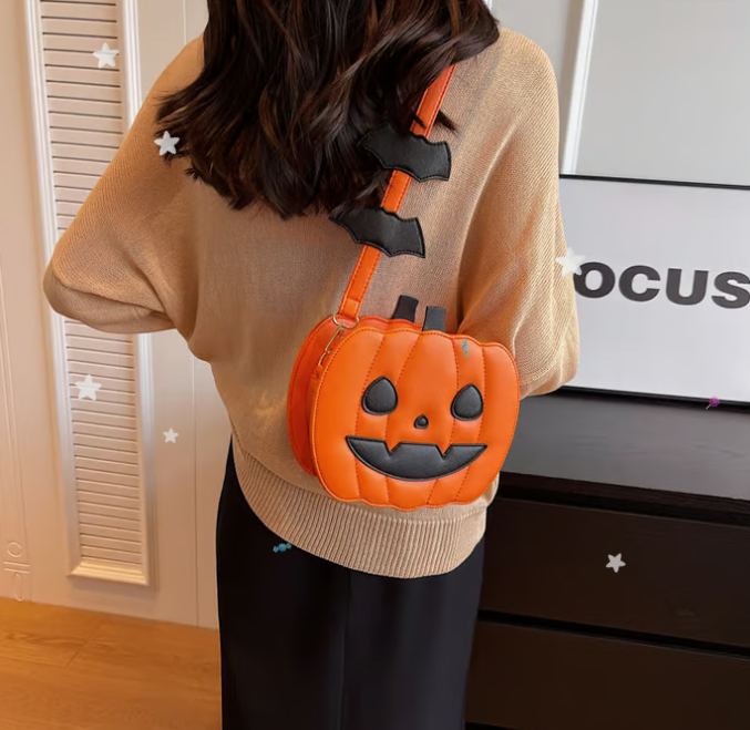 Halloween Pumpkin Crossbody Bag