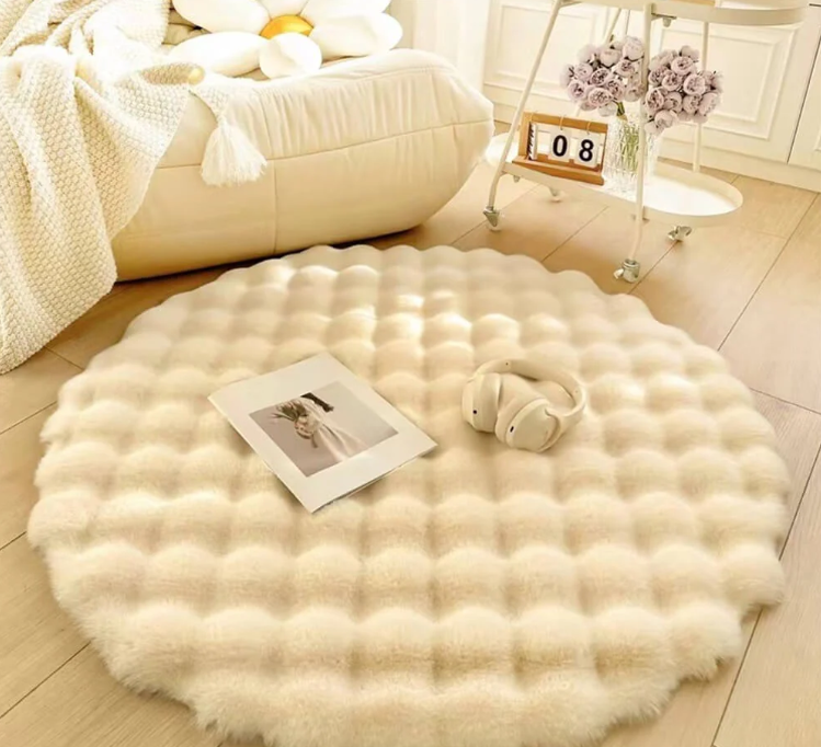 Cozy plush Round Rug Mat