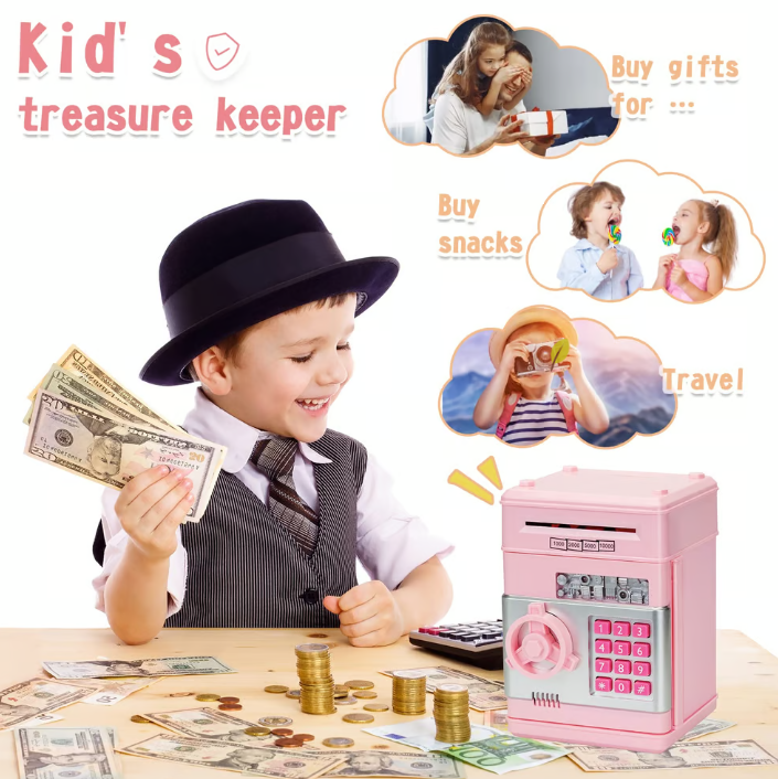 Electronic Password protected Piggy Bank for Kids