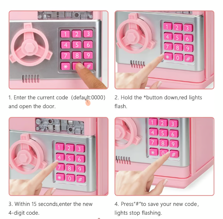Electronic Password protected Piggy Bank for Kids