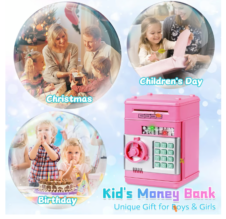 Electronic Password protected Piggy Bank for Kids