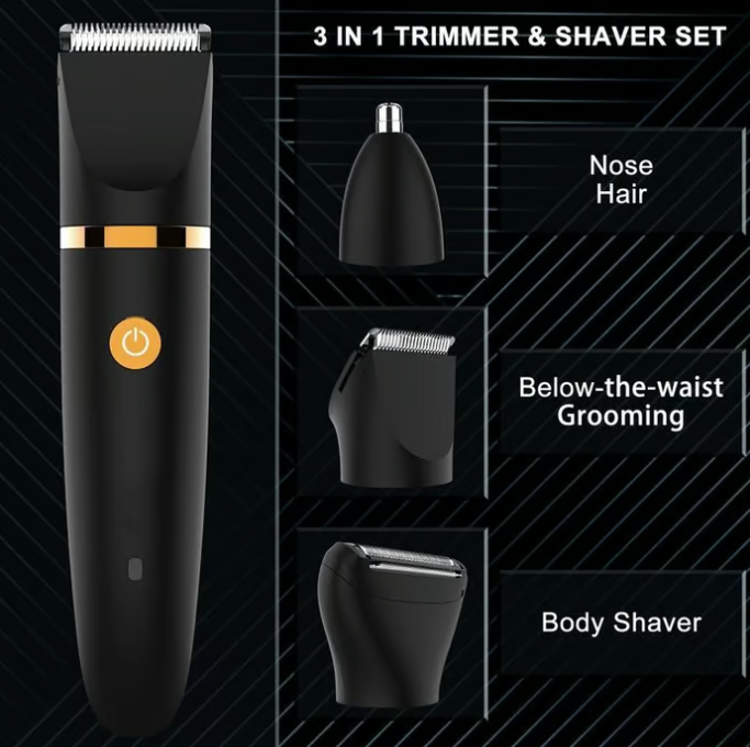 All-in-one Cordless Waterproof Hair Shaver for Men