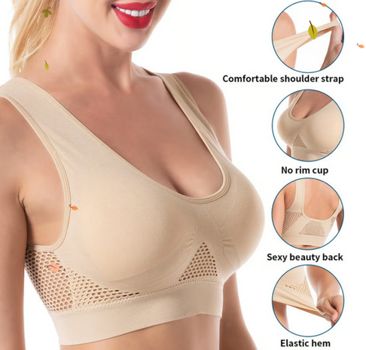 Breathable Wireless Anti-Sagging Breasts Bra-Set of 2