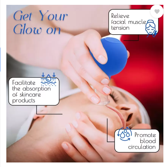 Silicone Vacuum Suction Glass Facial Cupping Therapy Set