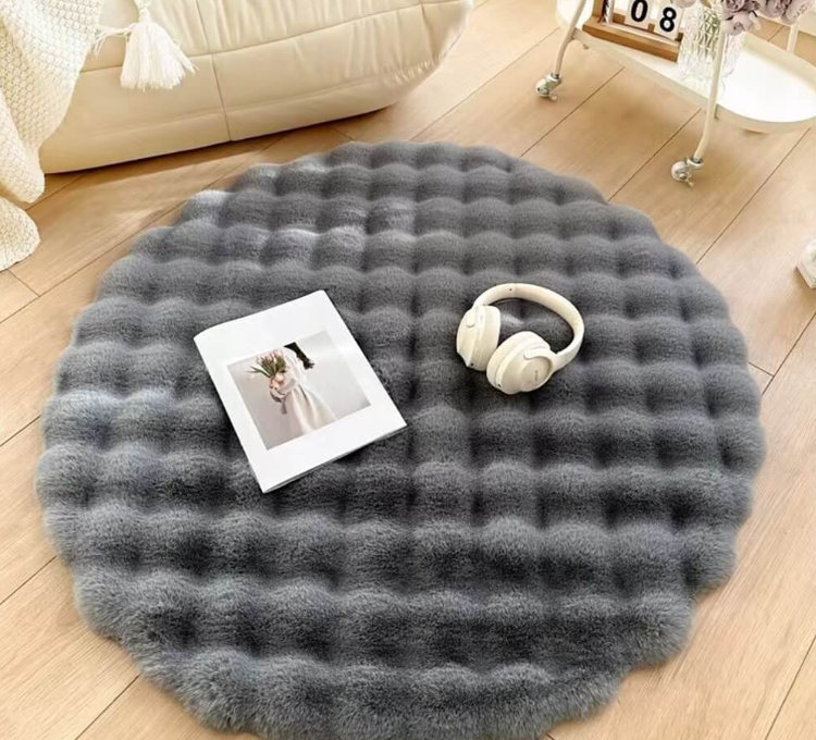Cozy plush Round Rug Mat