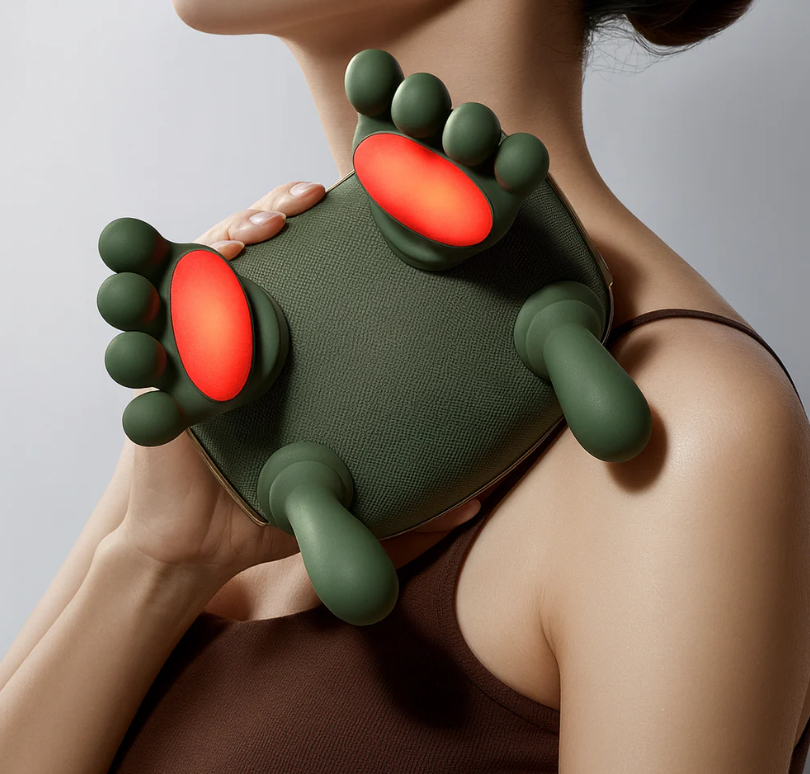 3D Deep-Kneading Neck, Shoulder & Back Massager | Full Body Massage | Reduce Muscle Tention and Stiffness