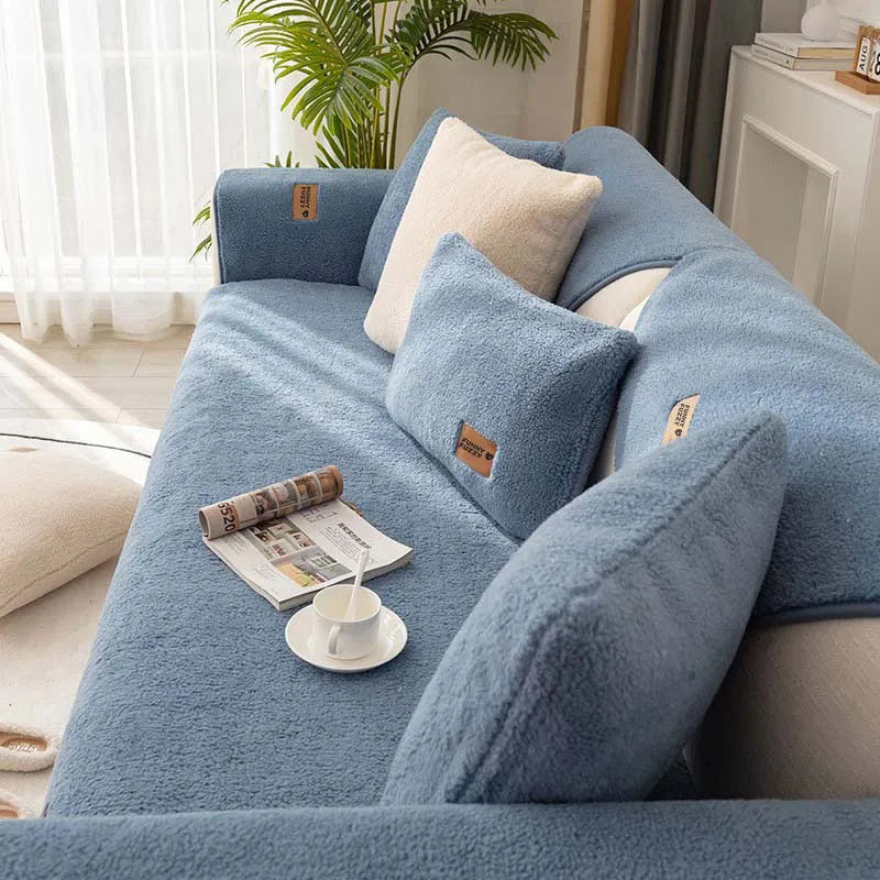 Waterproof Thick Leather Feel Non-Slip Sofa Cover