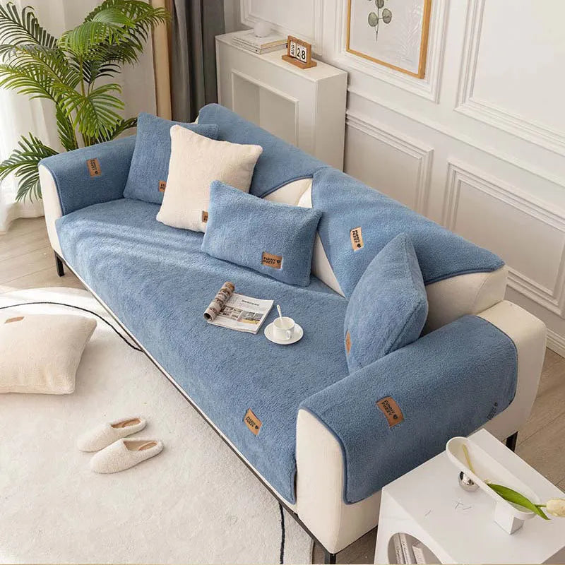 Waterproof Thick Leather Feel Non-Slip Sofa Cover
