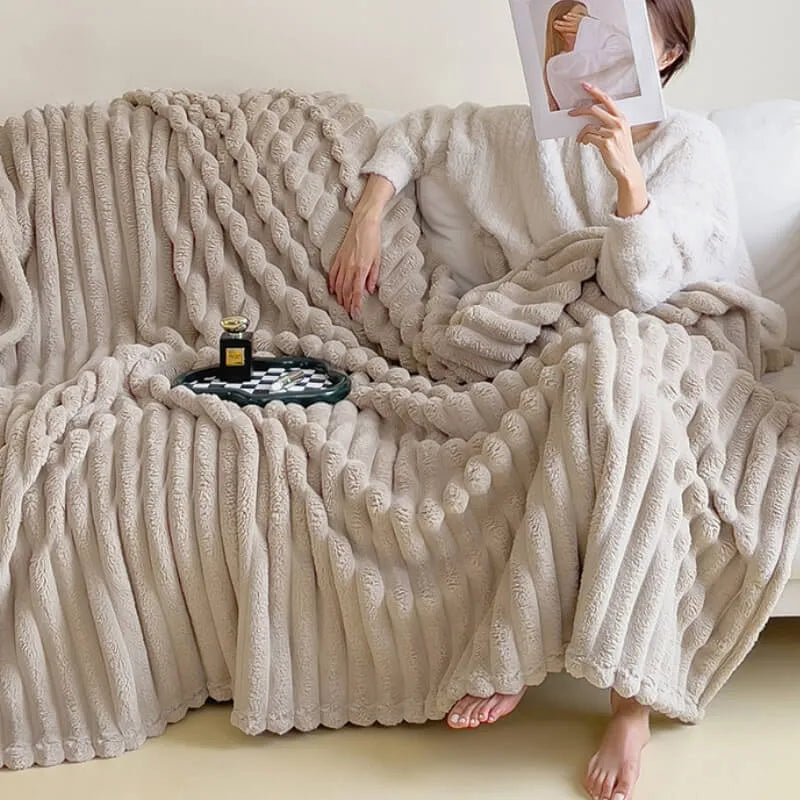Warm Plush Throw All Season Blanket