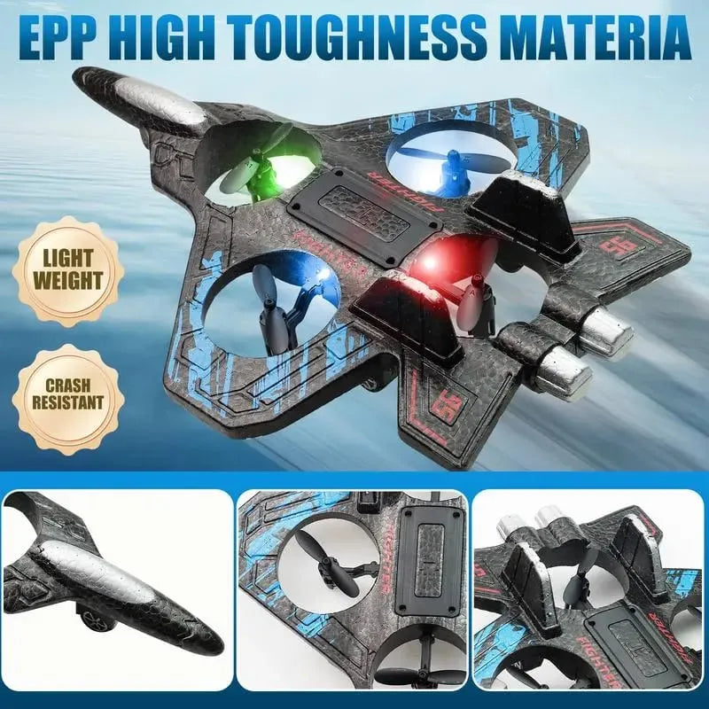 🛩️RC Flying Stunt Fighter Jet | 360° Flip Fighter Jet Toy | Gravity Sensing | Stunt Roll |