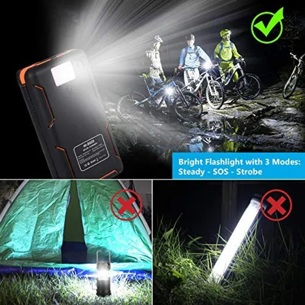 Waterproof Solar Portable Power Bank