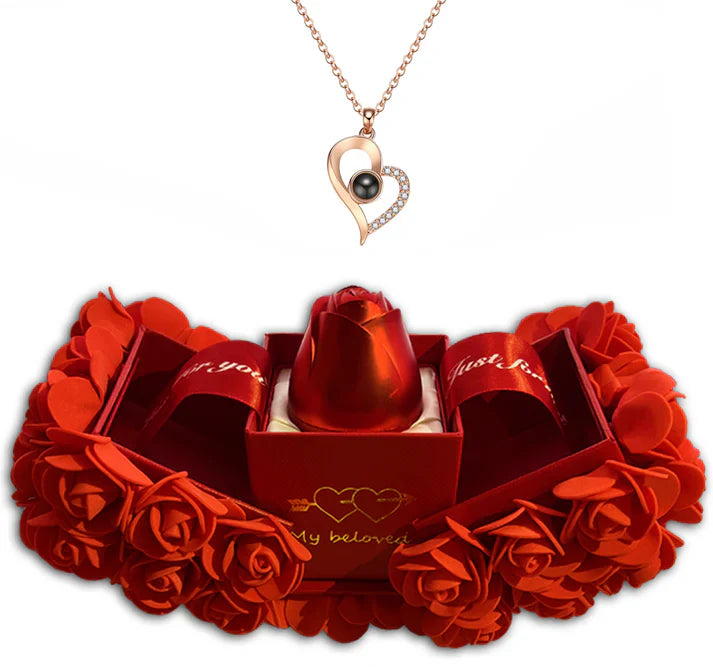 Elegant Rose Jewelry Box- Perfect for Valentine's Gift