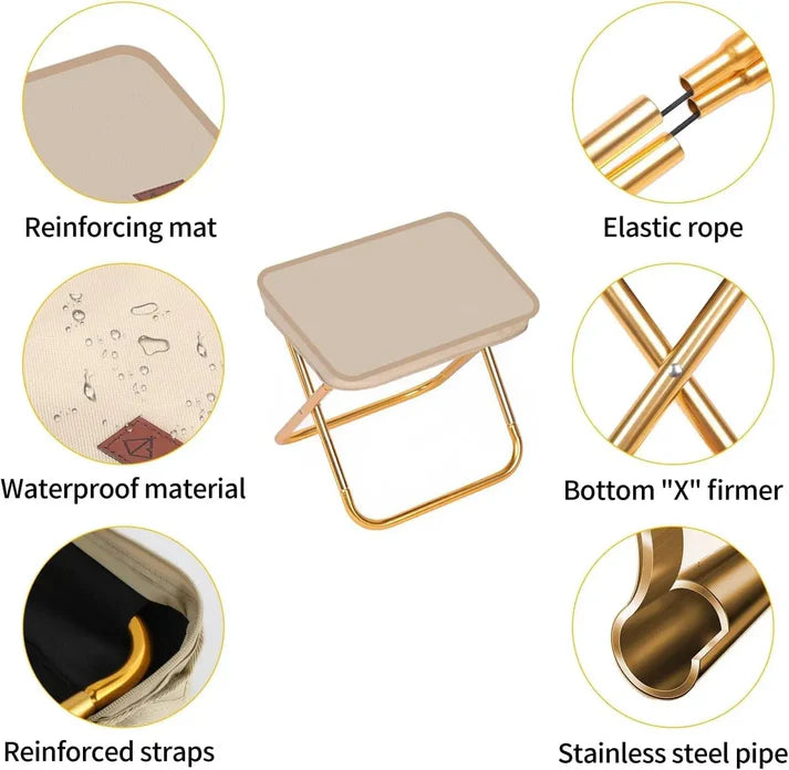 Travel-Friendly Portable Lightweight Foldable Outdoor Stool